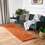 Orange Thick Shaggy Rug - California - Bargainia.com - 