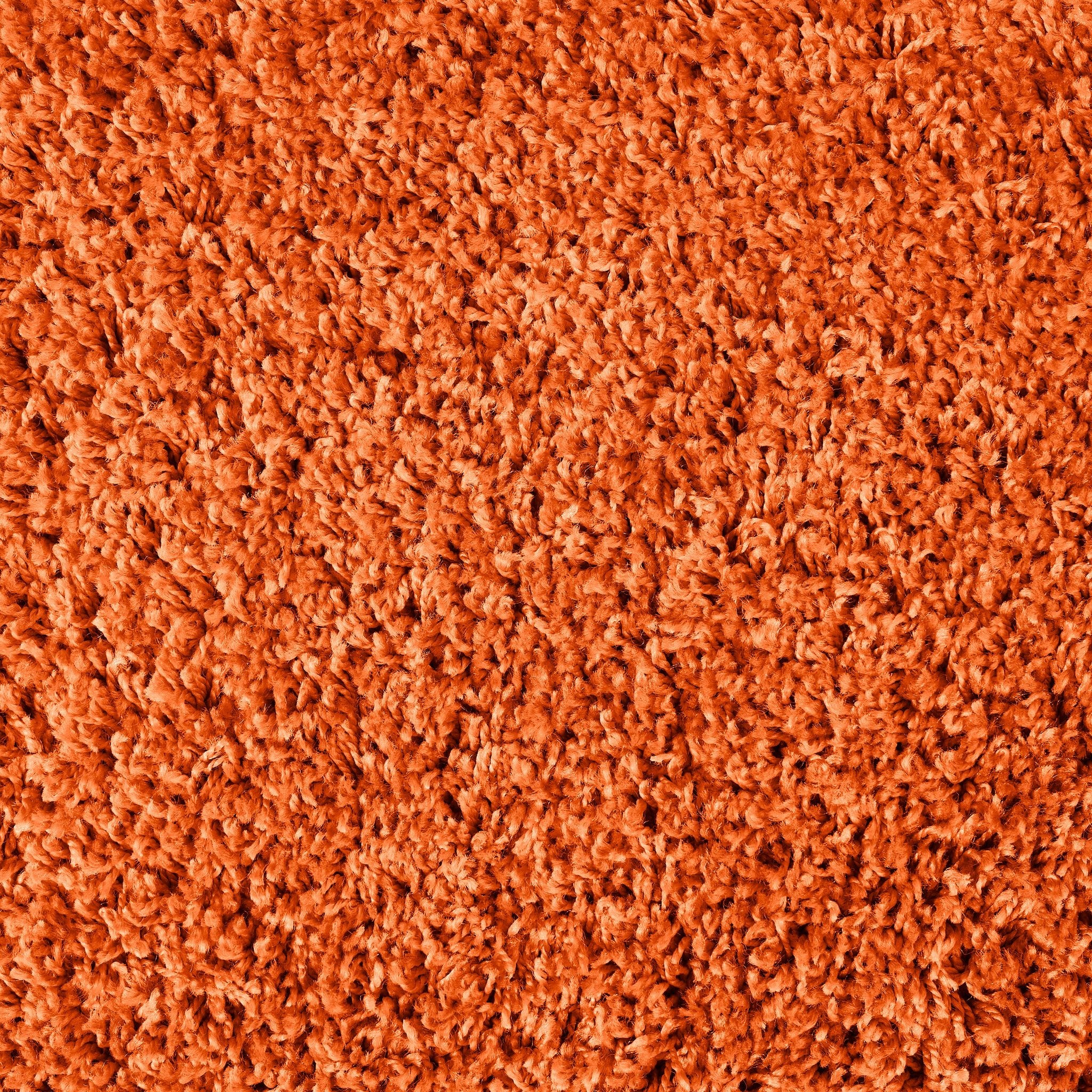 Orange Thick Shaggy Rug - California Rugs Rug Masters