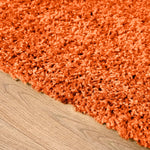 Orange Thick Shaggy Rug - California - Bargainia.com - 