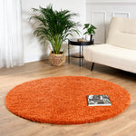 Orange Thick Shaggy Rug - California - Bargainia.com - 