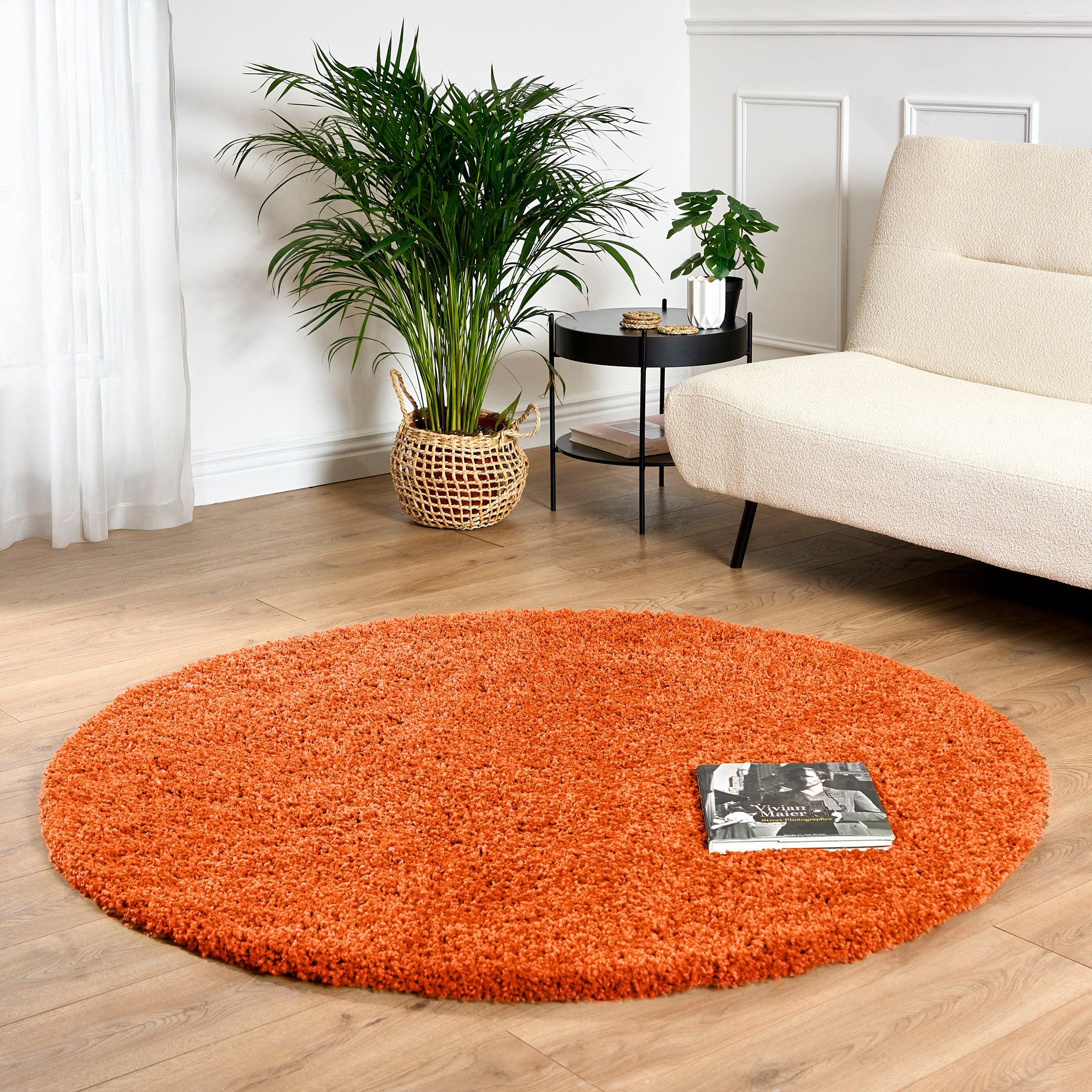 Orange Thick Shaggy Rug - California Rugs Rug Masters