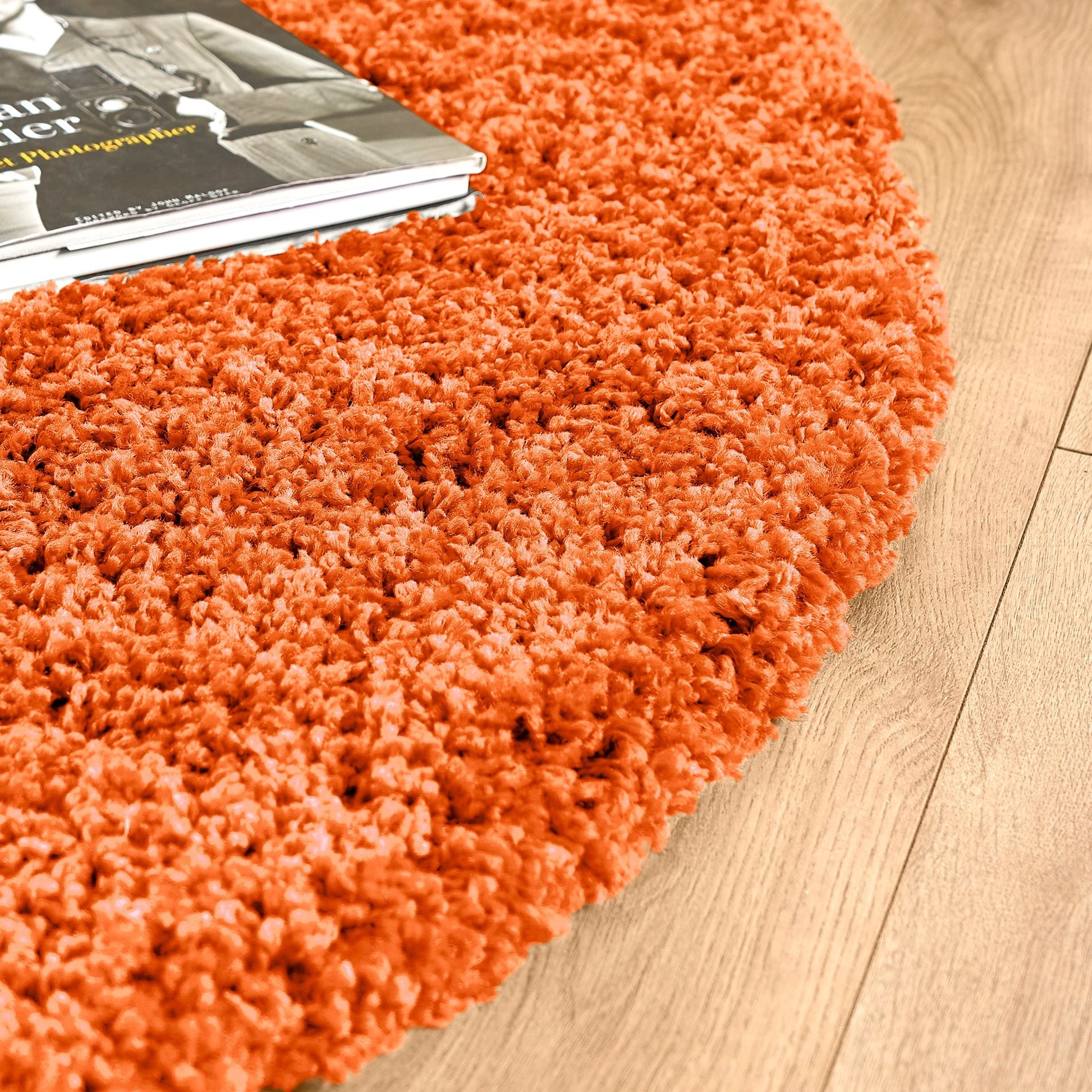 Orange Thick Shaggy Rug - California Rugs Rug Masters