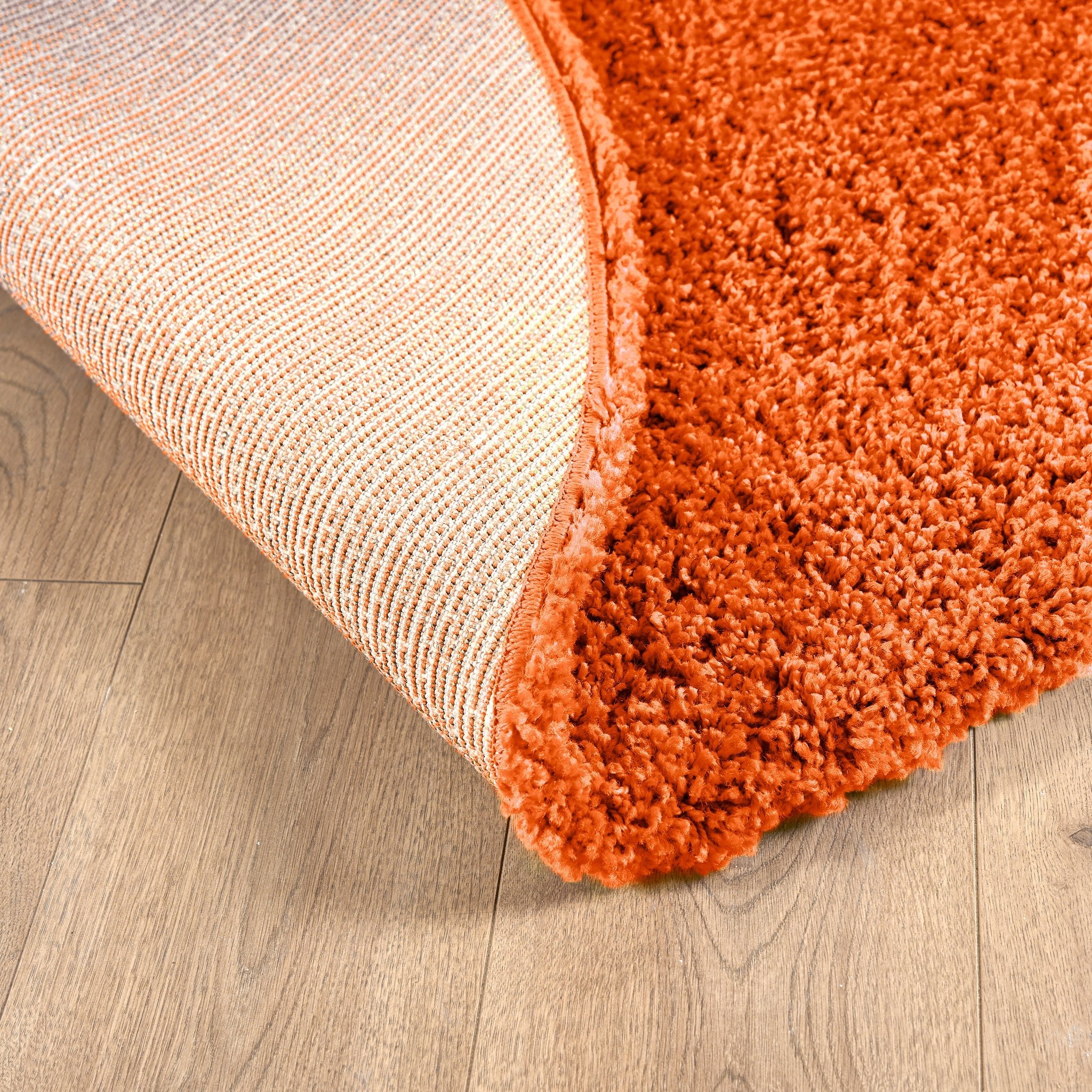 Orange Thick Shaggy Rug - California Rugs Rug Masters