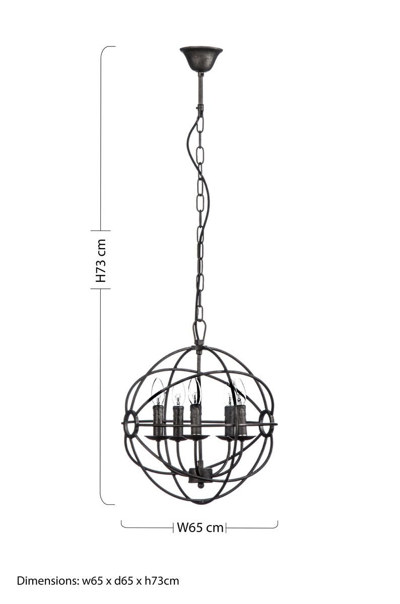 Orbital 5 Arm Small Pendant Light - Bargainia.com - 5018705777399