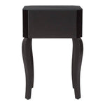 Orchid 1 Drawer Black Mirrored Glass Side Table - Bargainia.com - 5018705339764