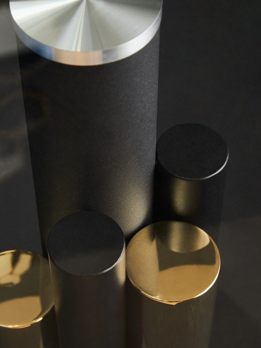 Oria Glass Gold And Black Base Side Table - Bargainia.com - 5018705972763