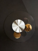 Oria Glass Gold And Black Base Side Table - Bargainia.com - 5018705972763