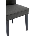 Oria Grey Fabric Dining Chair with Black Legs - Bargainia.com - 5018705403953