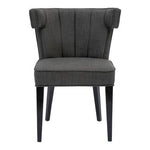 Oria Grey Fabric Dining Chair with Black Legs - Bargainia.com - 5018705403953