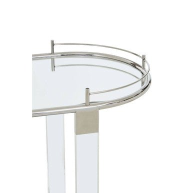 Oria Oval Mirrored Trolley - Bargainia.com - 5018705476681
