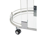 Oria Oval Mirrored Trolley - Bargainia.com - 5018705476681
