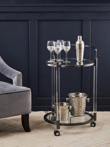 Oria Round 2 Tier Drinks Trolley - Bargainia.com - 5018705989334