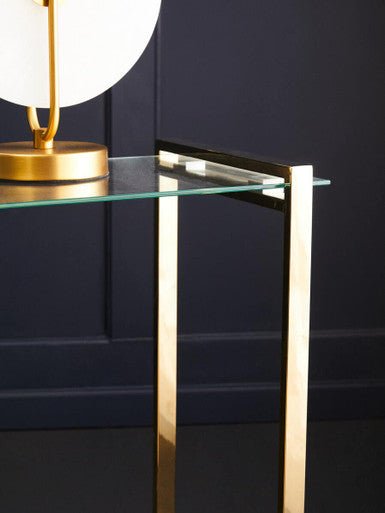 Oria Warm Metallic Finish End Table - Bargainia.com - 5018705476537