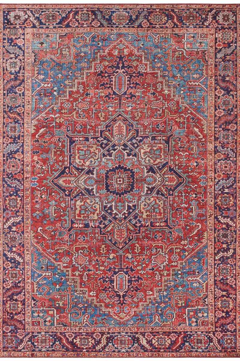 Oriental Amata Rug Red Colour - Bargainia.com - 