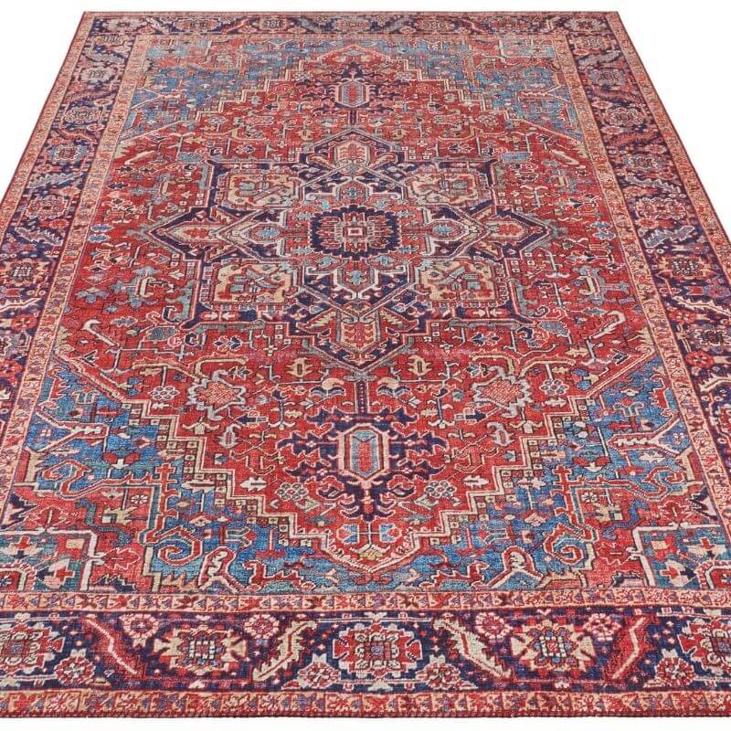 Oriental Amata Rug Red Colour - Bargainia.com - 4260648234953 - 104012-80x150