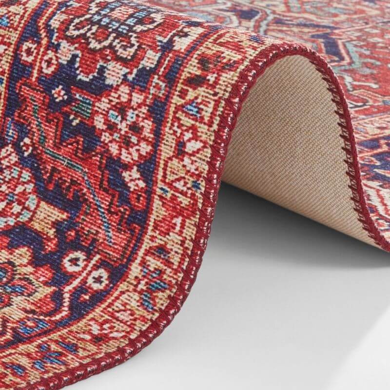 Oriental Amata Rug Red Colour - Bargainia.com - 