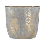 Orvena Small Grey and Gold Ceramic Planter - Bargainia.com - 5018705434377