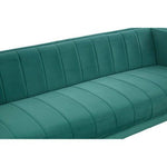Otylia 3 Seat Green Sofa - Bargainia.com - 