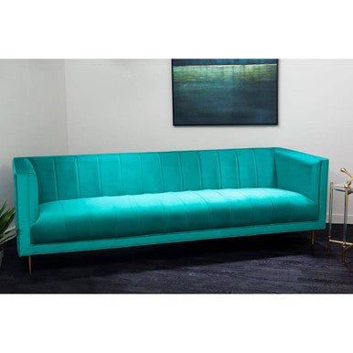 Otylia 3 Seat Green Sofa - Bargainia.com - 