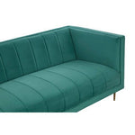 Otylia 3 Seat Green Sofa - Bargainia.com - 
