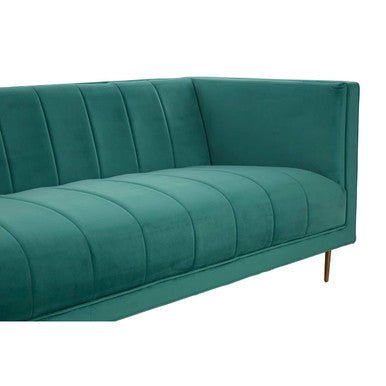Otylia 3 Seat Green Sofa - Bargainia.com - 
