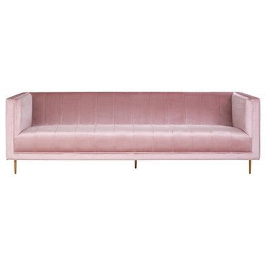 Otylia 3 Seat Pink Sofa - Bargainia.com - 