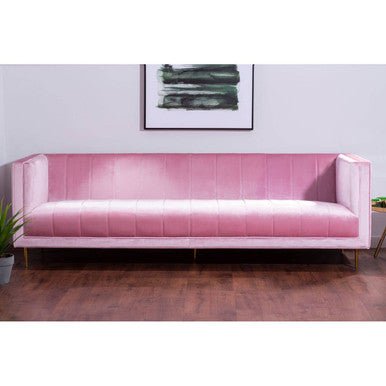 Otylia 3 Seat Pink Sofa - Bargainia.com - 