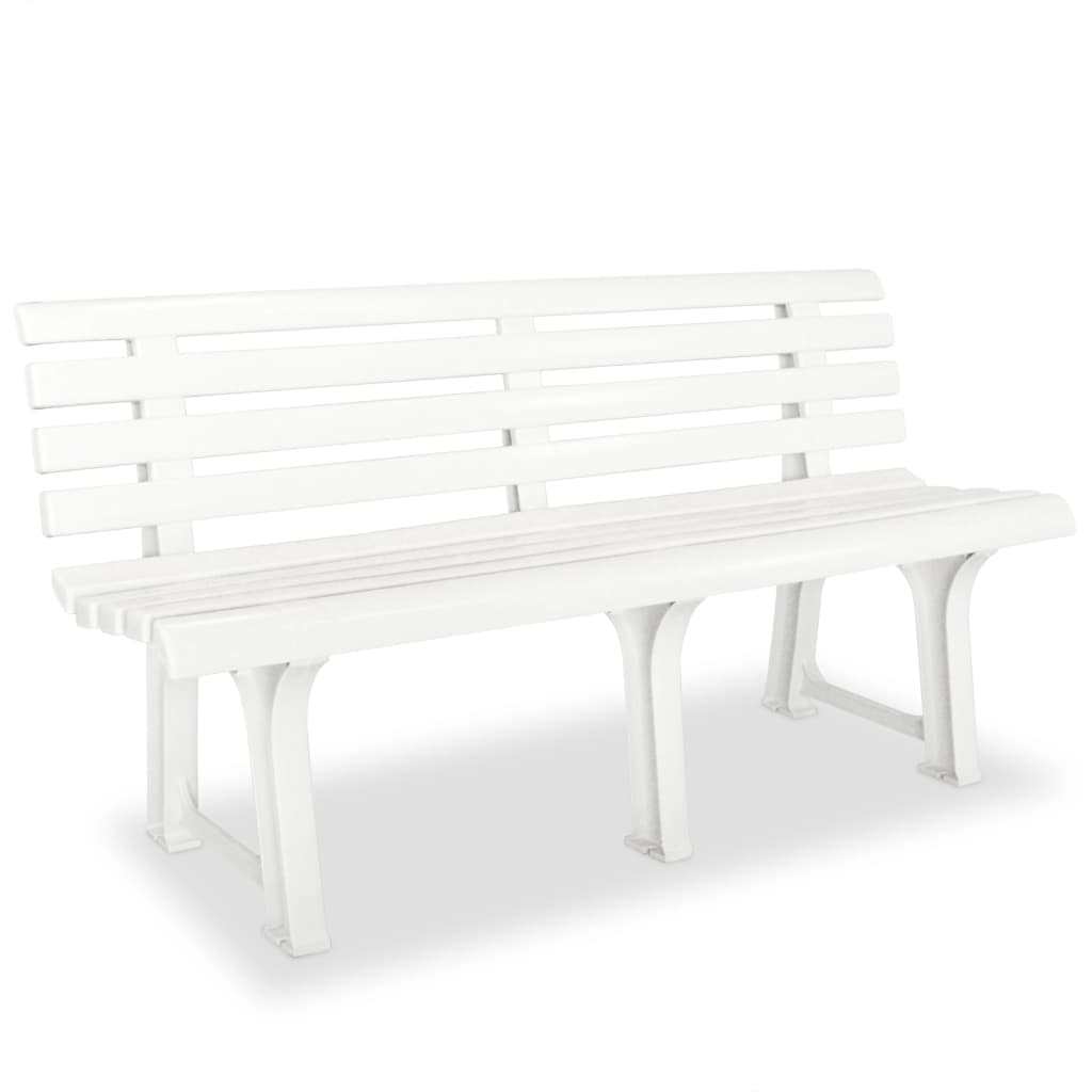 Outdoor Patio Plastic 2/3 Person Garden Bench Chair Outside Benches - Bargainia.com - 8718475570530 - 43583