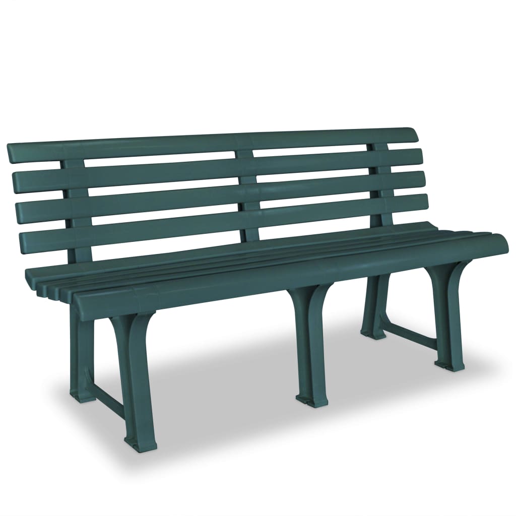Outdoor Patio Plastic 2/3 Person Garden Bench Chair Outside Benches - Bargainia.com - 8718475570547 - 43584