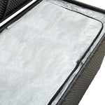 Outdoor Patio Poly Rattan 190L Garden Storage Box Cushion Boxes Cabinet Unit - Bargainia.com - 