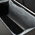Outdoor Patio Poly Rattan 190L Garden Storage Box Cushion Boxes Cabinet Unit - Bargainia.com - 