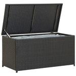 Outdoor Patio Poly Rattan 190L Garden Storage Box Cushion Boxes Cabinet Unit - Bargainia.com - 