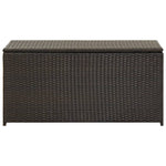 Outdoor Patio Poly Rattan 190L Garden Storage Box Cushion Boxes Cabinet Unit - Bargainia.com - 