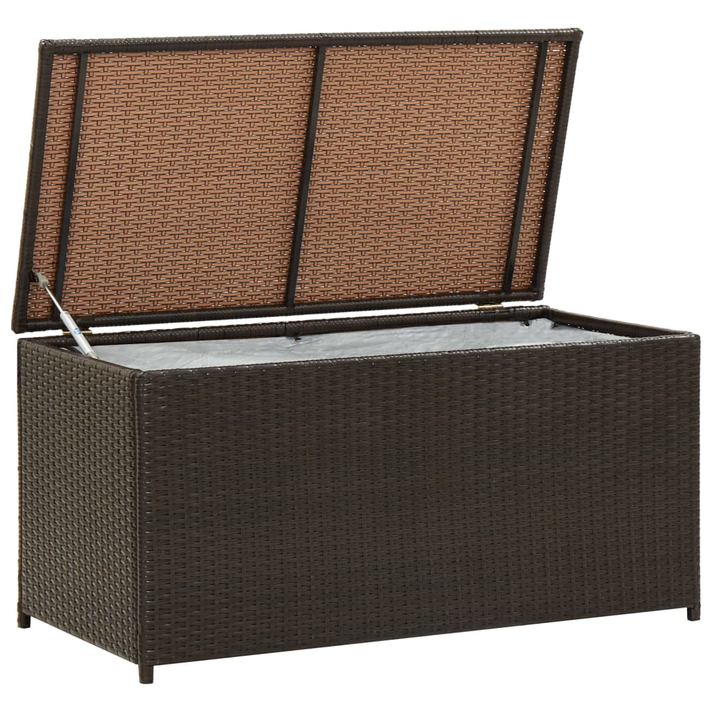 Outdoor Patio Poly Rattan 190L Garden Storage Box Cushion Boxes Cabinet Unit - Bargainia.com - 8719883732176 - 46472