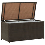 Outdoor Patio Poly Rattan 190L Garden Storage Box Cushion Boxes Cabinet Unit - Bargainia.com - 