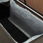 Outdoor Patio Poly Rattan 190L Garden Storage Box Cushion Boxes Cabinet Unit - Bargainia.com - 