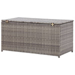 Outdoor Patio Poly Rattan 190L Garden Storage Box Cushion Boxes Cabinet Unit - Bargainia.com - 