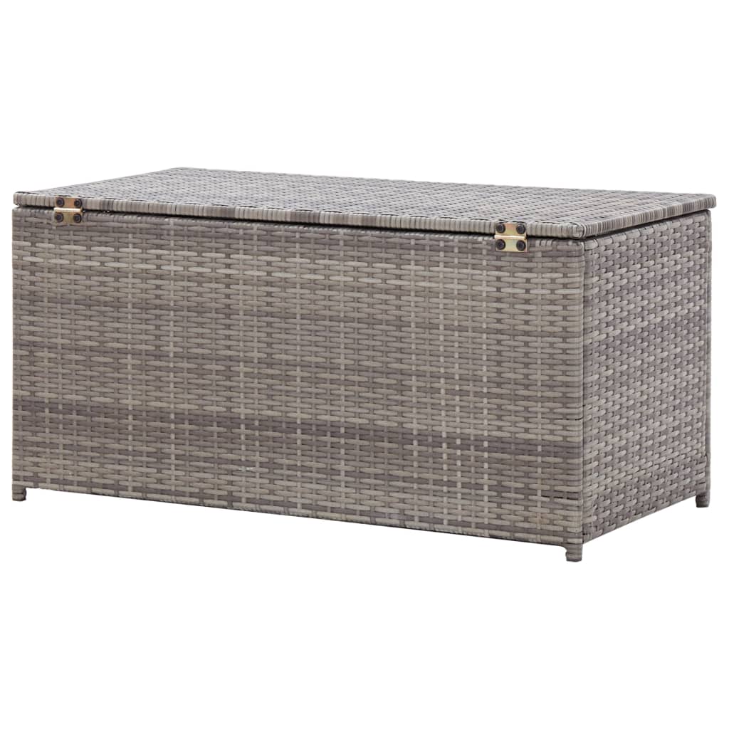 Outdoor Patio Poly Rattan 190L Garden Storage Box Cushion Boxes Cabinet Unit - Bargainia.com - 8719883732183 - 46473