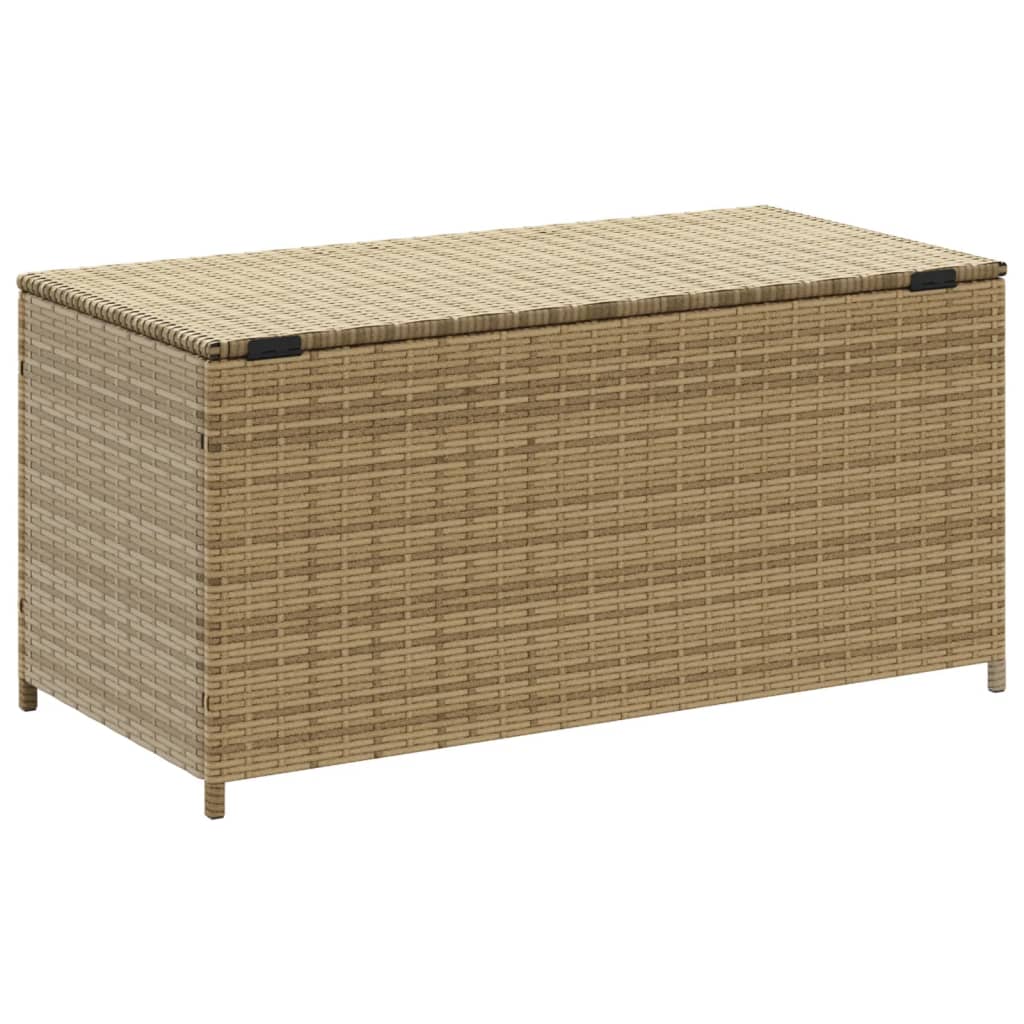Outdoor Patio Poly Rattan 190L Garden Storage Box Cushion Boxes Cabinet Unit - Bargainia.com - 