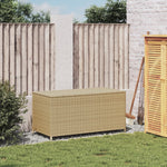 Outdoor Patio Poly Rattan 190L Garden Storage Box Cushion Boxes Cabinet Unit - Bargainia.com - 