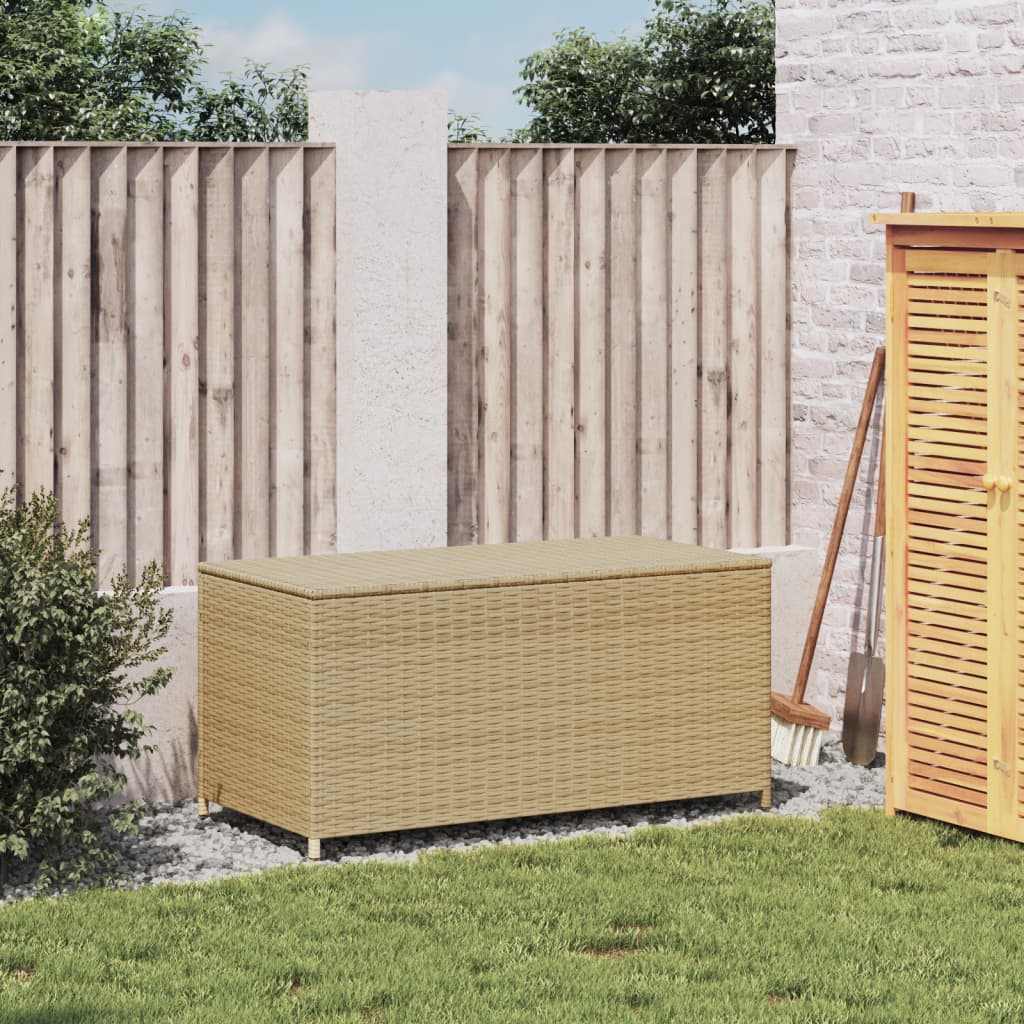 Outdoor Patio Poly Rattan 190L Garden Storage Box Cushion Boxes Cabinet Unit - Bargainia.com - 8721012243651 - 365323