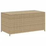 Outdoor Patio Poly Rattan 190L Garden Storage Box Cushion Boxes Cabinet Unit - Bargainia.com - 
