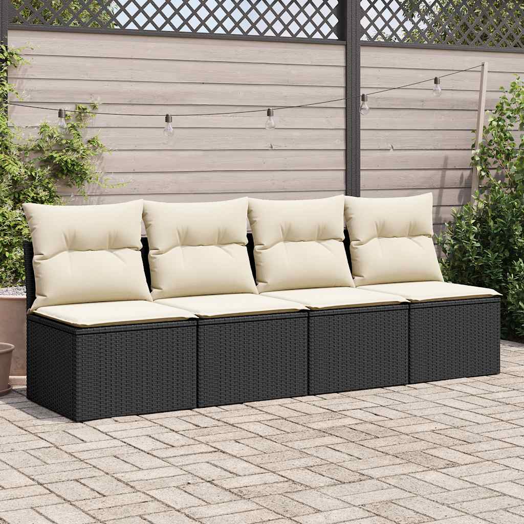 Outdoor Patio Poly Rattan 2 Seater Garden Sofa Chair Seat With Cushions & Storage - Bargainia.com - 8721158726780 - 3325242