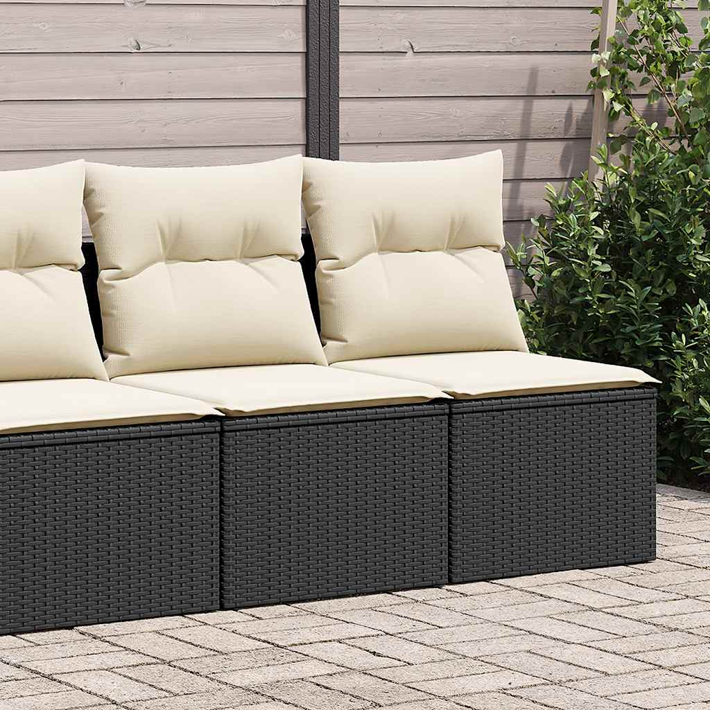 Outdoor Patio Poly Rattan 2 Seater Garden Sofa Chair Seat With Cushions & Storage - Bargainia.com - 
