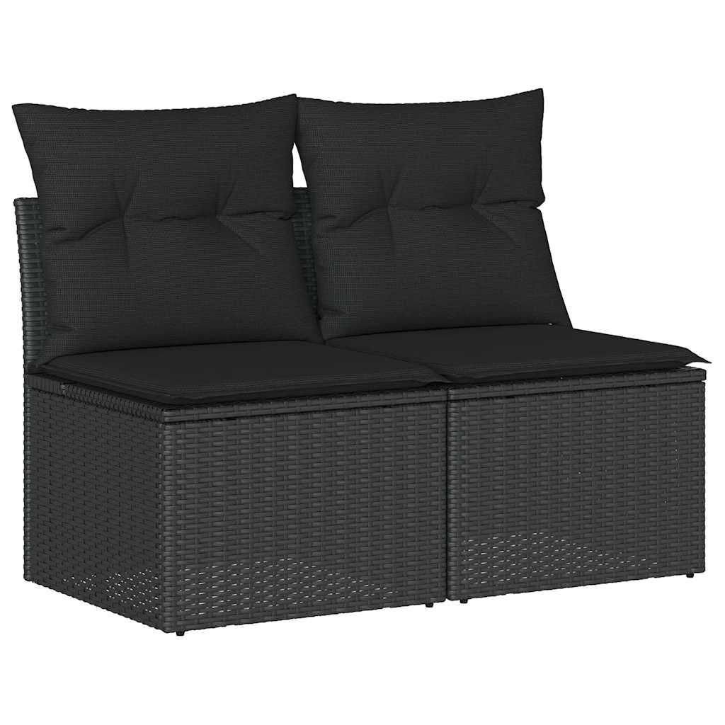 Outdoor Patio Poly Rattan 2 Seater Garden Sofa Chair Seat With Cushions & Storage - Bargainia.com - 8721158726780 - 3325242