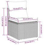 Outdoor Patio Poly Rattan 2 Seater Garden Sofa Chair Seat With Cushions & Storage - Bargainia.com - 