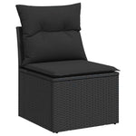 Outdoor Patio Poly Rattan 2 Seater Garden Sofa Chair Seat With Cushions & Storage - Bargainia.com - 