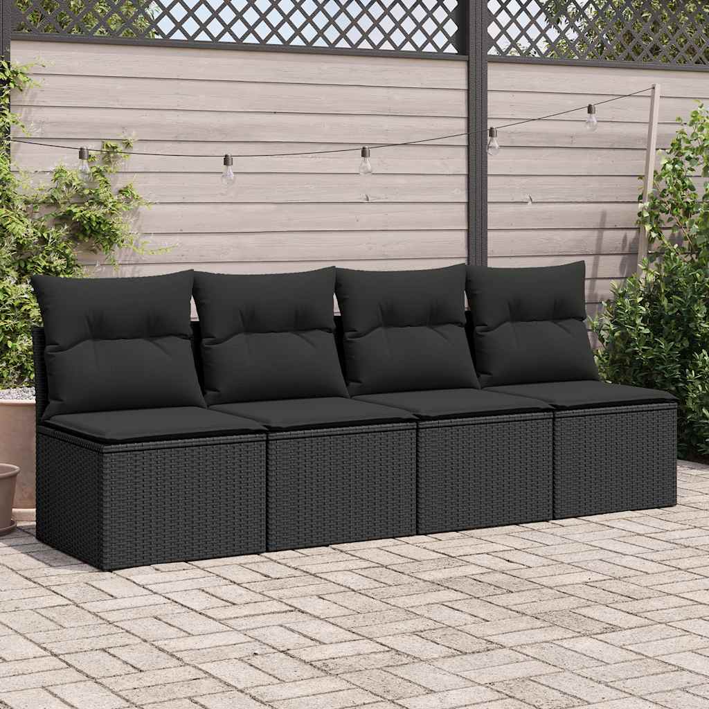 Outdoor Patio Poly Rattan 2 Seater Garden Sofa Chair Seat With Cushions & Storage - Bargainia.com - 8721158726780 - 3325242