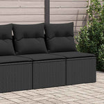 Outdoor Patio Poly Rattan 2 Seater Garden Sofa Chair Seat With Cushions & Storage - Bargainia.com - 