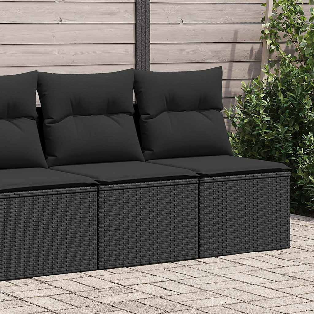 Outdoor Patio Poly Rattan 2 Seater Garden Sofa Chair Seat With Cushions & Storage - Bargainia.com - 